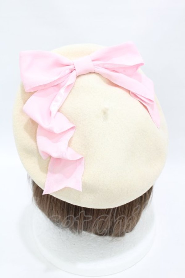 画像2: Angelic Pretty / ワイヤー入りリボンベレー  オフ H-25-04-08-022-AP-AC-NS-ZH (2)