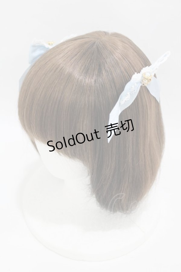 画像1: BABY,THE STARS SHINE BRIGHT / Princess Lacy Bouquet リボンコーム  サックス H-25-04-08-025-BA-AC-NS-ZH (1)