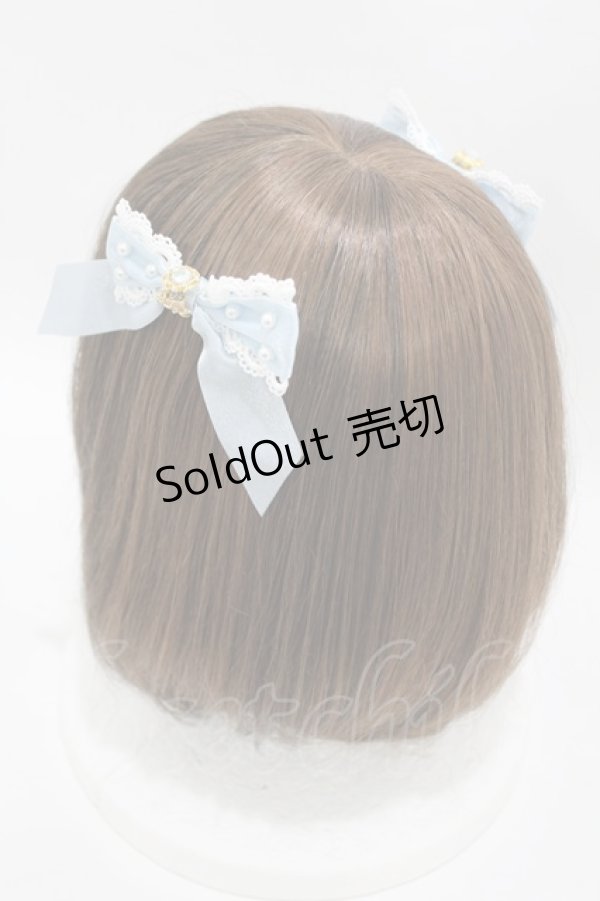 画像2: BABY,THE STARS SHINE BRIGHT / Princess Lacy Bouquet リボンコーム  サックス H-25-04-08-025-BA-AC-NS-ZH (2)