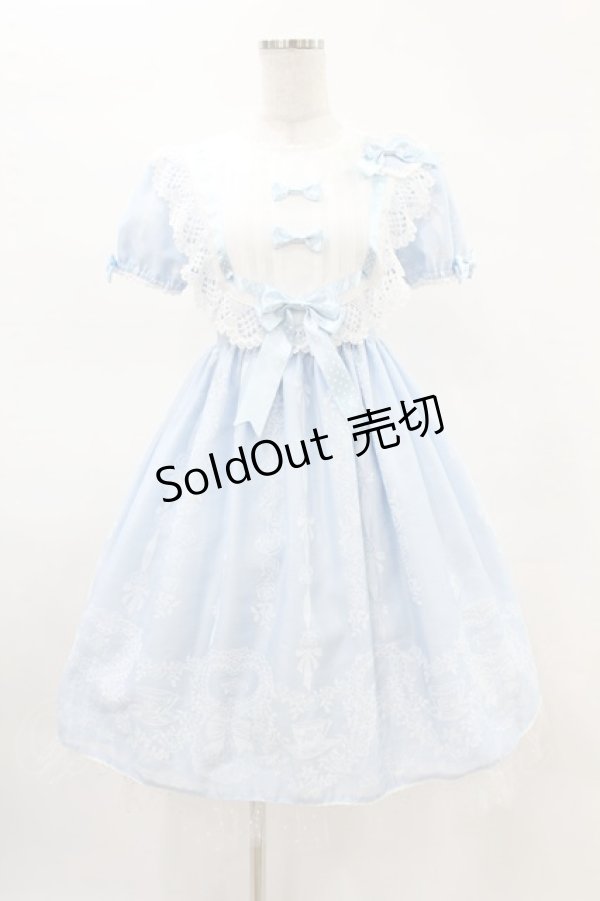画像1: BABY,THE STARS SHINE BRIGHT / Sugar Rose Tea Timeプリントワンピース Free サックス H-25-04-08-002-BA-OP-NS-ZH (1)