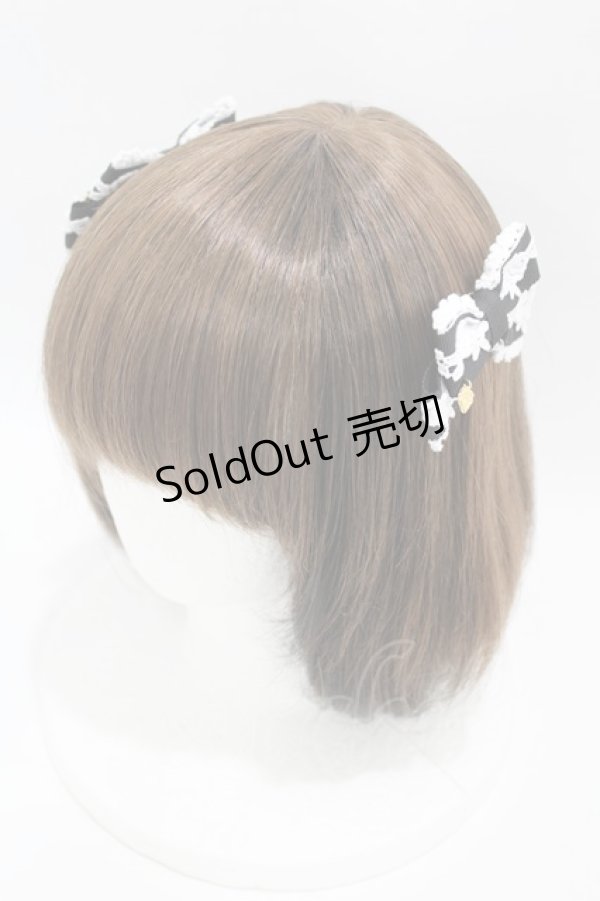 画像1: BABY,THE STARS SHINE BRIGHT / Creme Chantilly Princess リボンコーム  ブラック H-25-04-08-026-BA-AC-NS-ZH (1)