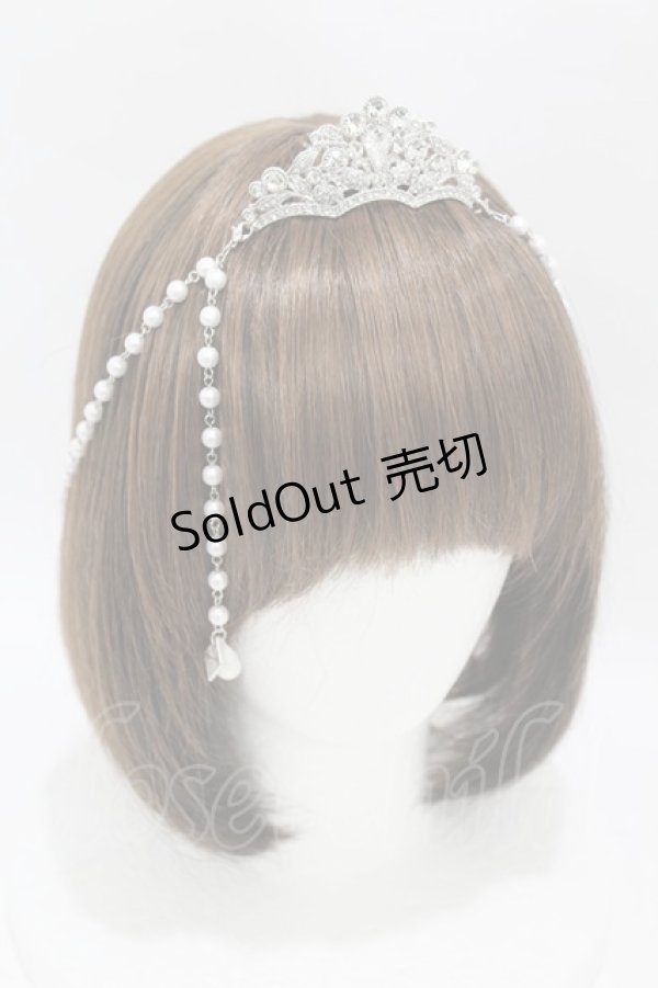 画像1: metamorphose / パールチャーム付きティアラ  シルバー H-25-04-08-028-ME-AC-NS-ZH (1)