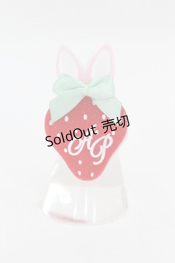 画像1: Angelic Pretty / Little Bunny Strawberryリング  ピンク H-25-04-08-038-AP-AC-NS-ZH (1)