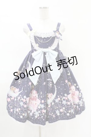 画像: BABY,THE STARS SHINE BRIGHT / くみゃちゃんのキラキラMilky Way柄ジャンパースカートII Free ネイビー H-25-04-09-037-BA-OP-NS-ZH