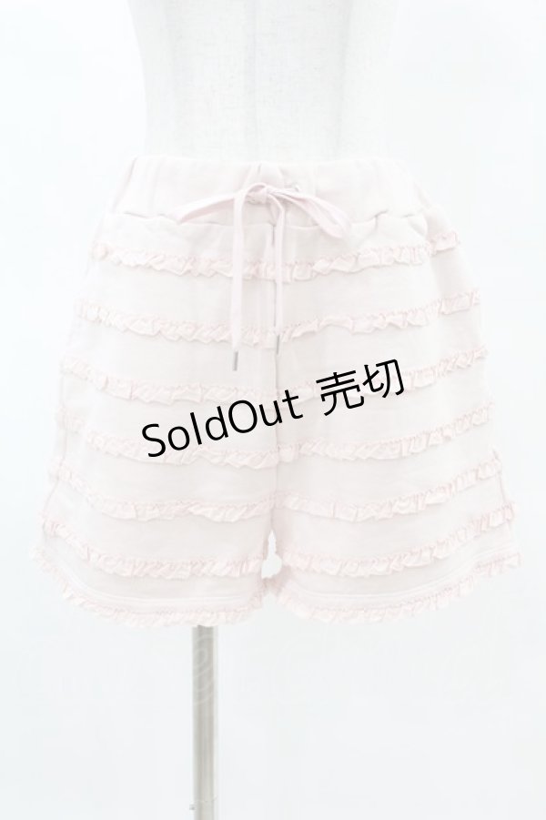 画像1: PINK HOUSE / フリル使いショートパンツ 3（M） ピンク H-25-04-09-052-LO-PA-NS-ZH (1)