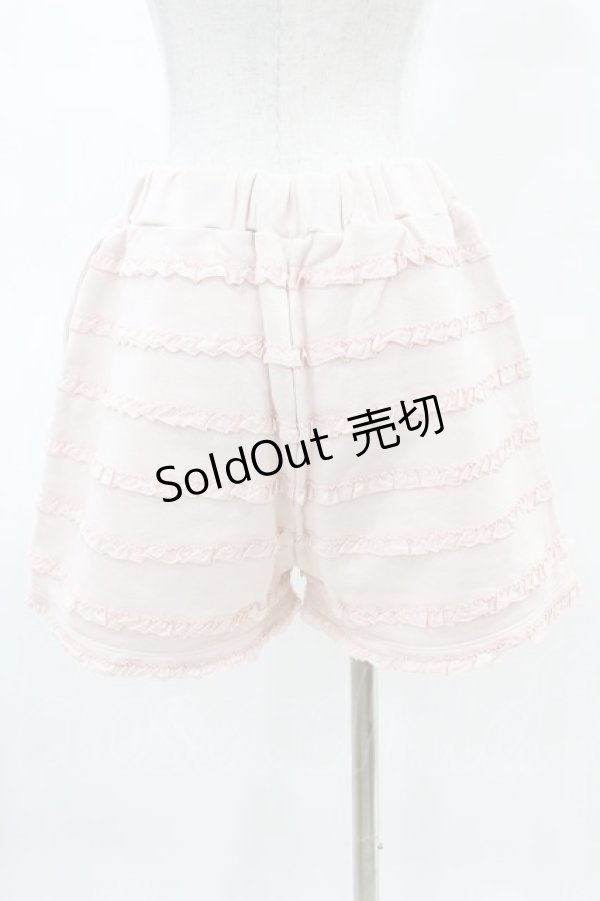 画像2: PINK HOUSE / フリル使いショートパンツ 3（M） ピンク H-25-04-09-052-LO-PA-NS-ZH (2)