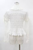 画像2: Angelic Pretty / リボンちゃんシャーリング付け袖ブラウス Free オフ H-25-04-09-055-AP-BL-NS-ZH (2)