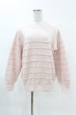 画像: PINK HOUSE / フリル使いトレーナー 3（M） ピンク H-25-04-09-056-LO-TO-NS-ZH