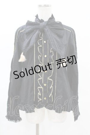 画像: Angelic Pretty / Dollsボウタイブラウス Free ブラック H-25-04-09-058-AP-BL-NS-ZH
