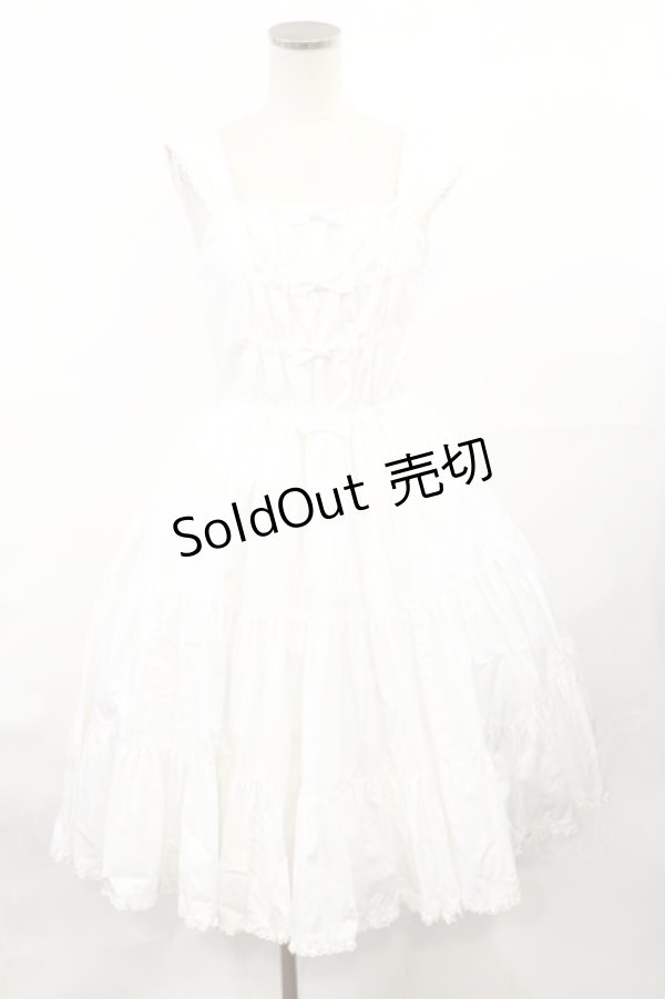 画像1: metamorphose / ティアードジャンパースカート Free オフ H-25-04-09-1001-ME-OP-NS-ZH (1)
