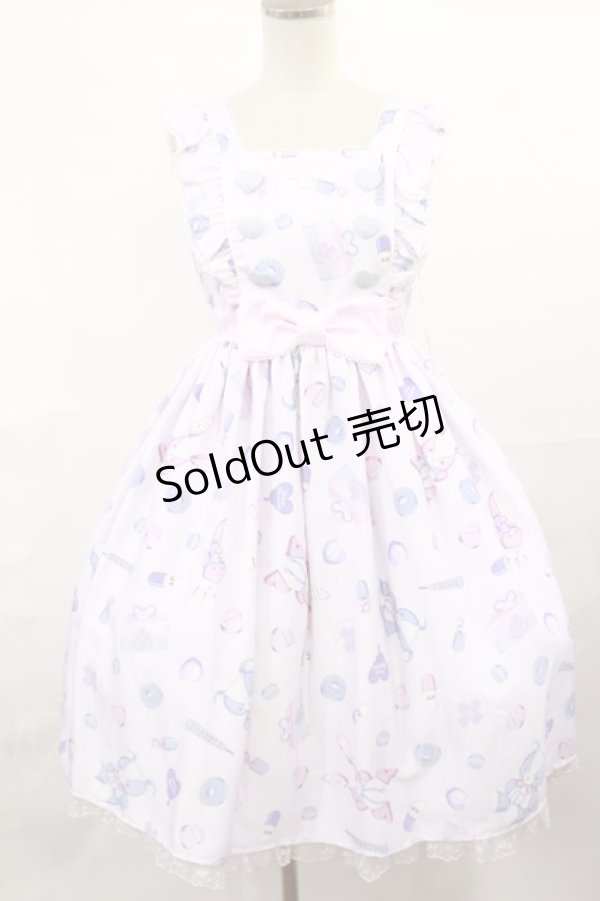 画像1: Angelic Pretty / Fancyホスピタルジャンパースカート Free ピンク H-25-04-09-1004-AP-OP-NS-ZH (1)