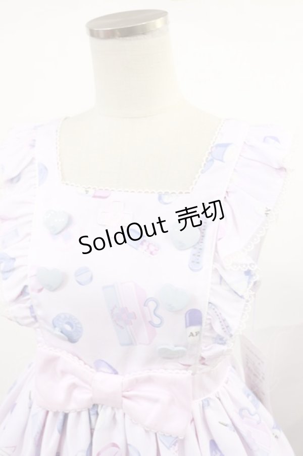 画像4: Angelic Pretty / Fancyホスピタルジャンパースカート Free ピンク H-25-04-09-1004-AP-OP-NS-ZH (4)