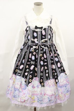 画像: Angelic Pretty / Whip FactoryジャンパースカートSet Free ブラック H-25-04-09-1008-AP-OP-NS-ZH