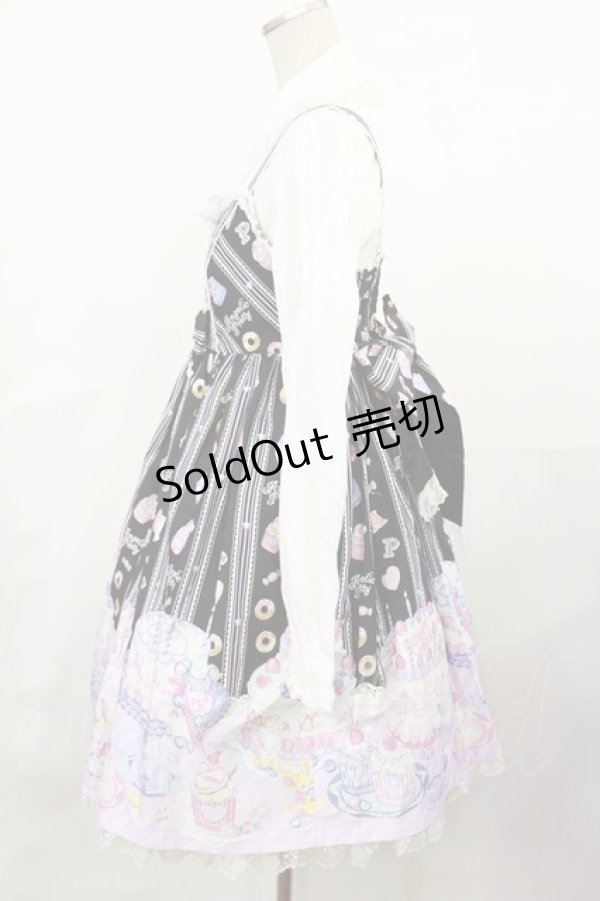 画像2: Angelic Pretty / Whip FactoryジャンパースカートSet Free ブラック H-25-04-09-1008-AP-OP-NS-ZH (2)