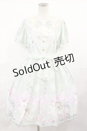 画像: Angelic Pretty / Romantic Catワンピース Free ミント H-25-04-09-1011-AP-OP-NS-ZH