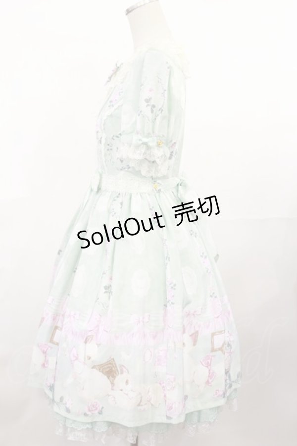 画像2: Angelic Pretty / Romantic Catワンピース Free ミント H-25-04-09-1011-AP-OP-NS-ZH (2)