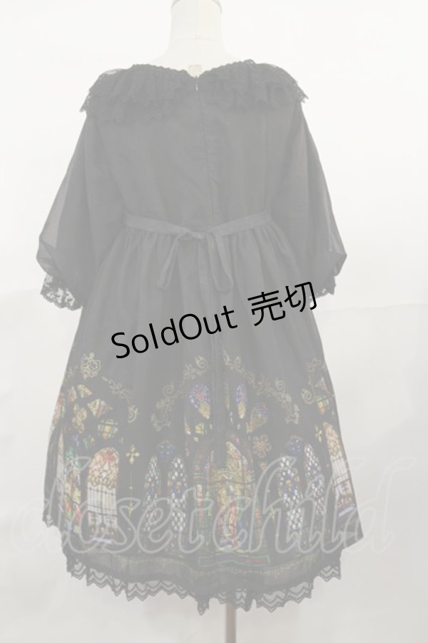 画像2: Inori（海外ロリータブランド） / Stained Glassワンピース M ブラック H-25-04-09-1014-LO-OP-NS-ZH (2)