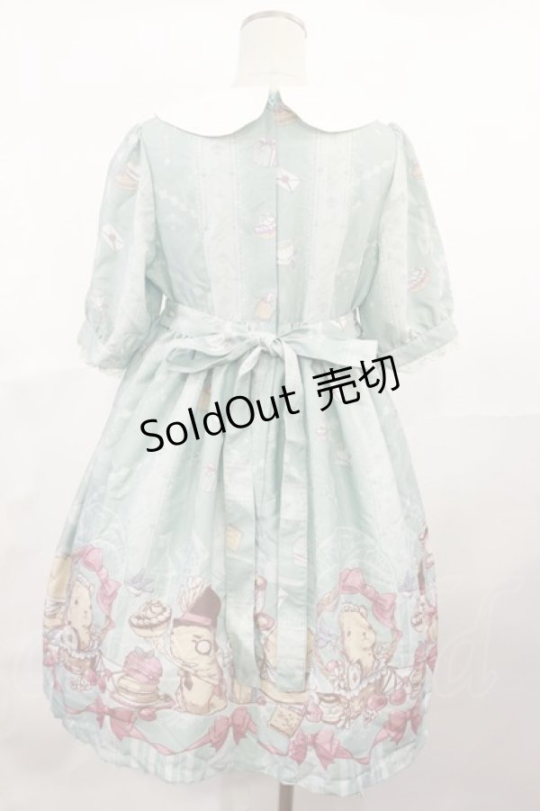 画像2: All Kinds of Fur（海外ロリータブランド） / ねずみプリントワンピース M ミント H-25-04-09-1018-LO-OP-NS-ZH (2)