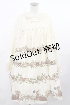 画像: Into red velvet（海外ロリータブランド） / ストライプワンピース M アイボリー H-25-04-09-1019-LO-OP-NS-ZH