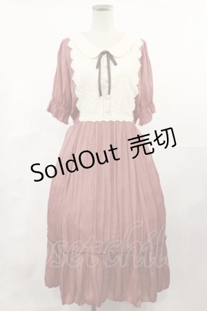画像: axes femme / シアーストライプワンピース M ピンク H-25-04-09-1024-AX-OP-NS-ZH
