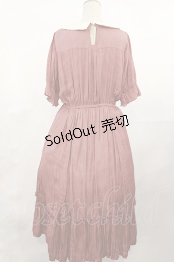 画像2: axes femme / シアーストライプワンピース M ピンク H-25-04-09-1024-AX-OP-NS-ZH (2)