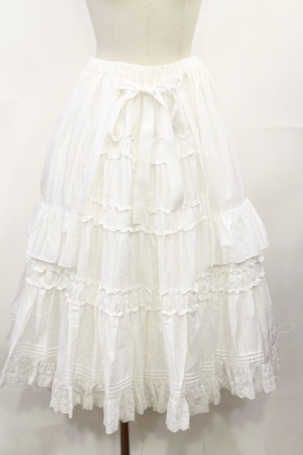 画像1: Victorian maiden / タブリエペチコート Free オフホワイト H-25-04-09-1033-CL-SK-NS-ZH (1)