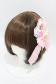 画像1: BABY,THE STARS SHINE BRIGHT / くみゃちゃんのキラキラMilky Way柄バレッタ  ピンク H-25-04-09-016-BA-AC-NS-ZH (1)
