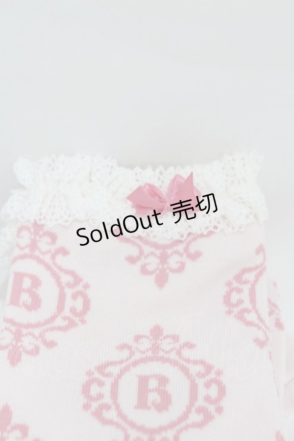 画像2: BABY,THE STARS SHINE BRIGHT / 壁紙柄レース付ハイソックス  ピンク H-25-04-09-018-BA-ZA-NS-ZH (2)