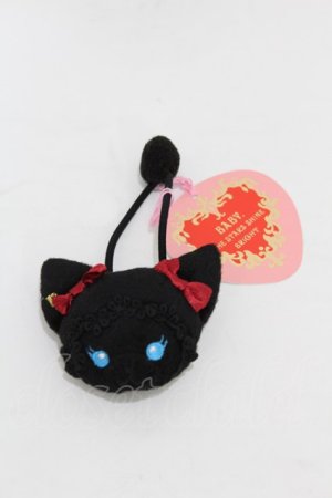 画像: BABY,THE STARS SHINE BRIGHT / ねこくみゃちゃんヘアゴム  ブラック H-25-04-09-022-BA-AC-NS-ZH
