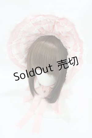 画像: BABY,THE STARS SHINE BRIGHT / くまちゃんレースのくまみみボンネット  ピンク H-25-04-09-003-BA-AC-NS-ZH