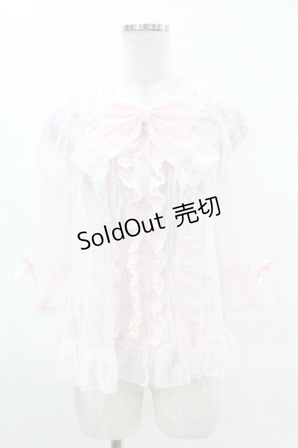 画像1: Angelic Pretty / Lacy Princessブラウス Free ピンク H-25-04-09-031-AP-BL-NS-ZH (1)
