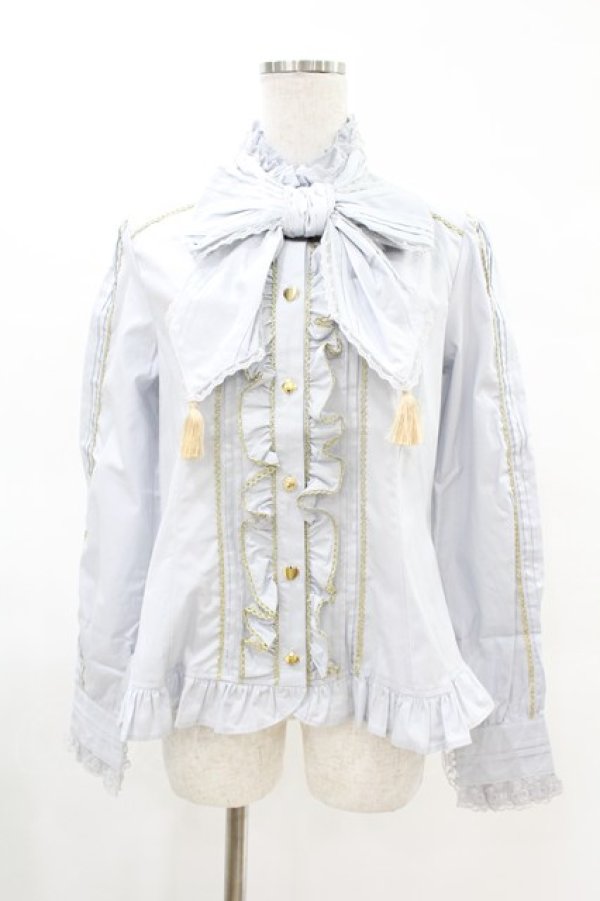 画像1: Angelic Pretty / Dollsボウタイブラウス Free サックス H-25-04-09-034-AP-BL-NS-ZH (1)