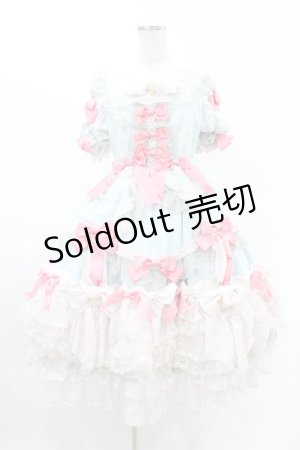 画像: BABY,THE STARS SHINE BRIGHT / La Chasse aux Papillons 蝶々を追って迷い込んた お花畑へ ワンピースドレス Free サックス H-25-04-09-035-BA-OP-NS-ZH