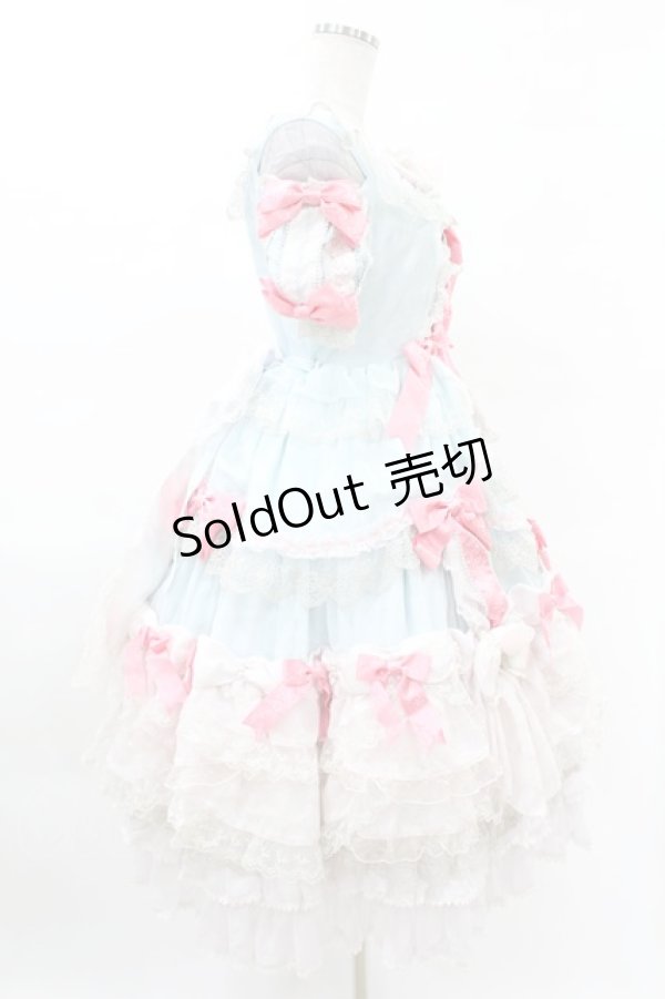 画像3: BABY,THE STARS SHINE BRIGHT / La Chasse aux Papillons 蝶々を追って迷い込んた お花畑へ ワンピースドレス Free サックス H-25-04-09-035-BA-OP-NS-ZH (3)