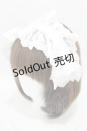 画像: ATELIER PIERROT / Gothic LatticeS HeadDress(Clip Version)  ホワイト H-25-04-10-029-EL-AC-KB-ZH