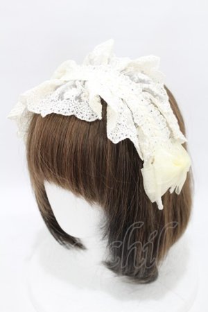 画像: ATELIER PIERROT / Gothic LatticeS HeadDress(Clip Version)  アイボリー H-25-04-10-030-EL-AC-KB-ZH