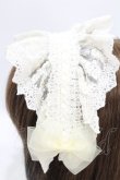 画像2: ATELIER PIERROT / Gothic LatticeS HeadDress(Clip Version)  アイボリー H-25-04-10-030-EL-AC-KB-ZH (2)