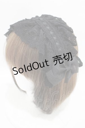 画像: ATELIER PIERROT / Gothic LatticeS HeadDress(Clip Version)  ブラック H-25-04-10-031-EL-AC-KB-ZH