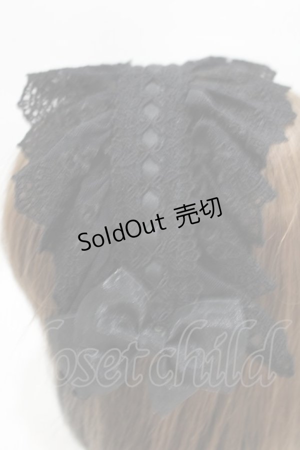 画像2: ATELIER PIERROT / Gothic LatticeS HeadDress(Clip Version)  ブラック H-25-04-10-031-EL-AC-KB-ZH (2)