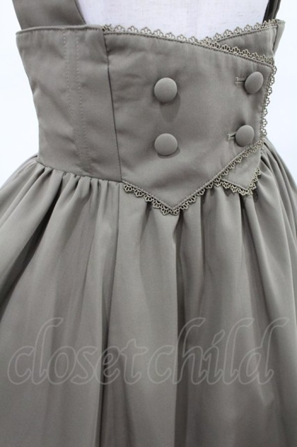 画像4: Sheglit / "Earl Grey"コルセットロングスカート  モスグリーン H-25-04-10-004-EL-SK-KB-ZH (4)