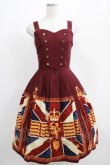 画像1: Innocent World / Union Flag Soldier ジャンパースカート L ボルドー H-25-04-10-1003-IW-OP-NS-ZH (1)