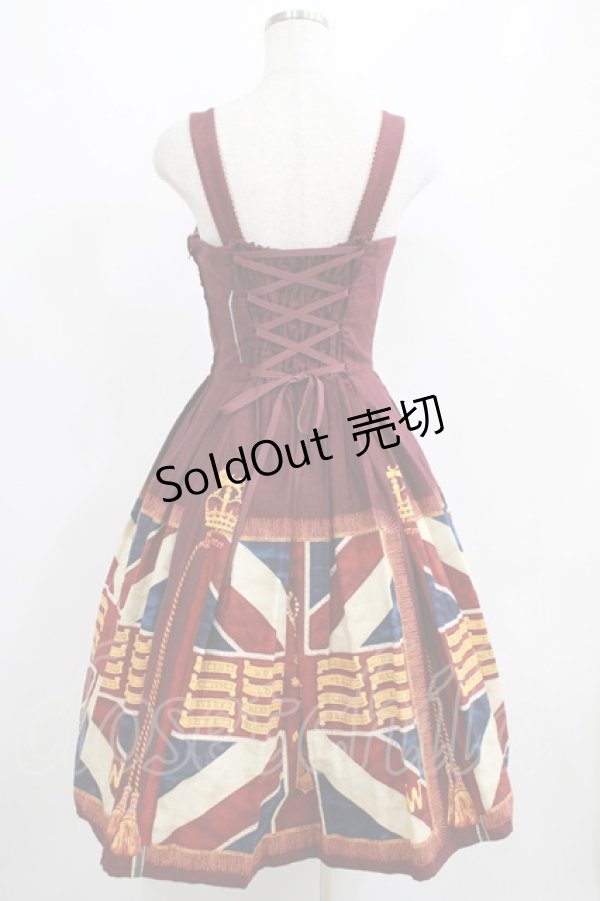 画像3: Innocent World / Union Flag Soldier ジャンパースカート L ボルドー H-25-04-10-1003-IW-OP-NS-ZH (3)