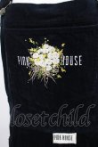 画像4: PINK HOUSE / 刺繍コールサロペット Free ブラック H-25-04-10-1047-LO-OP-NS-ZH (4)