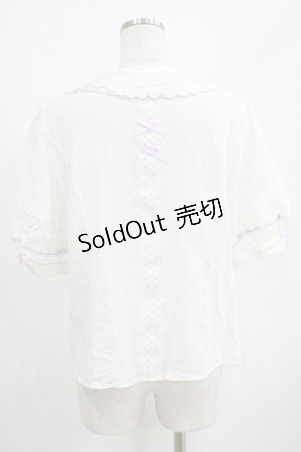 画像3: 絵本少女（海外ロリータブランド） / 刺繍ブラウス XL オフ H-25-04-10-1054-LO-BL-NS-ZH (3)