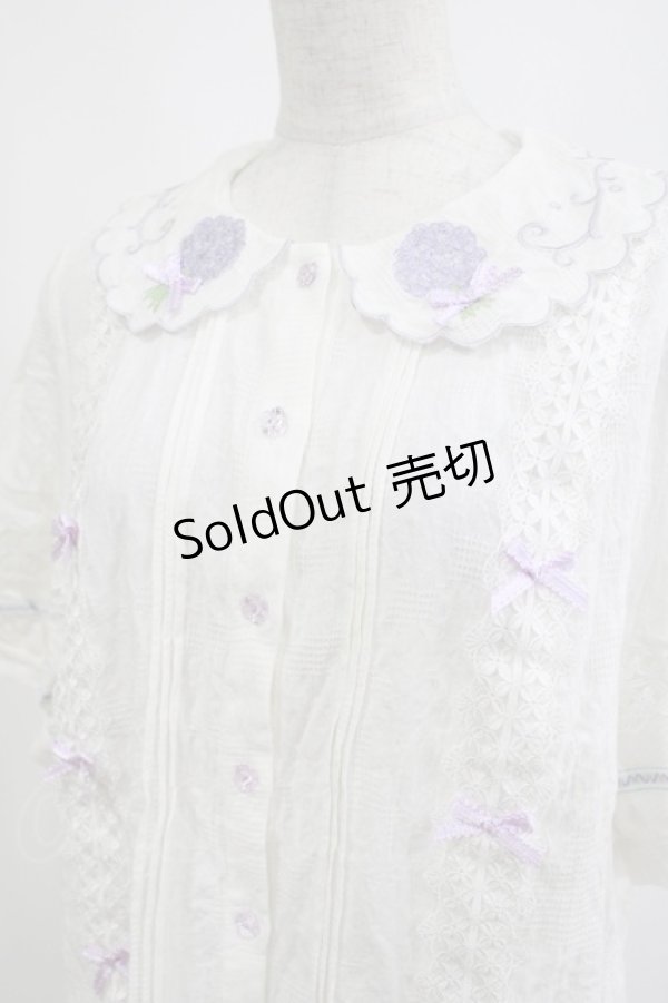 画像4: 絵本少女（海外ロリータブランド） / 刺繍ブラウス XL オフ H-25-04-10-1054-LO-BL-NS-ZH (4)