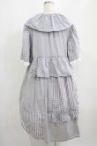 画像3: 四千金出品（海外ロリータブランド） / ギンガムチェックワンピース L グレー H-25-04-10-1006-GO-OP-NS-ZH (3)
