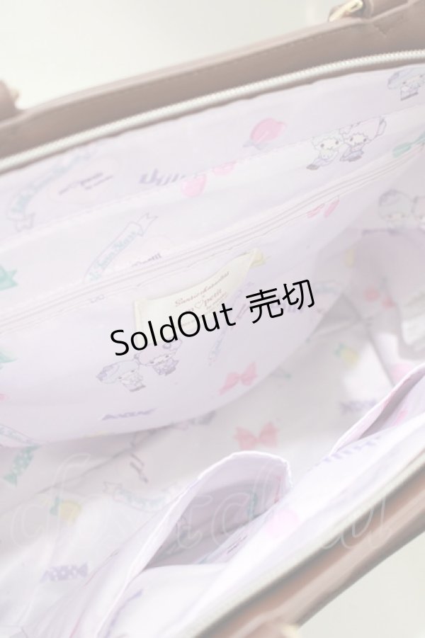 画像3: m petit by misako / サンリオキャラクターズコラボ キキララ 2WAYバッグ  ブラウン H-25-04-10-1071-LO-BG-NS-ZH (3)