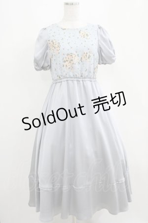 画像: Maison de FLEUR Petite Robe canone / 君を思い出すワンピース S サックス H-25-04-10-1008-EL-OP-NS-ZH