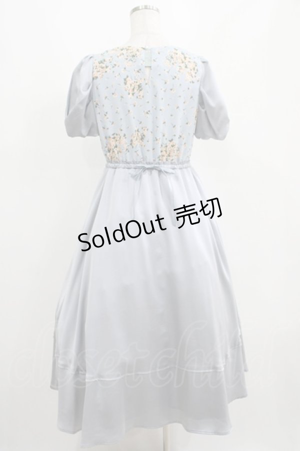 画像3: Maison de FLEUR Petite Robe canone / 君を思い出すワンピース S サックス H-25-04-10-1008-EL-OP-NS-ZH (3)