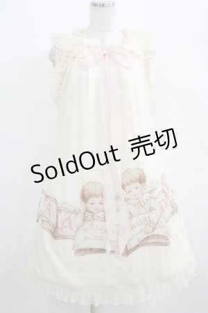 画像: Sing A Lullaby For You（海外ロリータブランド） / 天使プリントベビードールジャンパースカート L アイボリー H-25-04-10-1009-EL-OP-NS-ZH